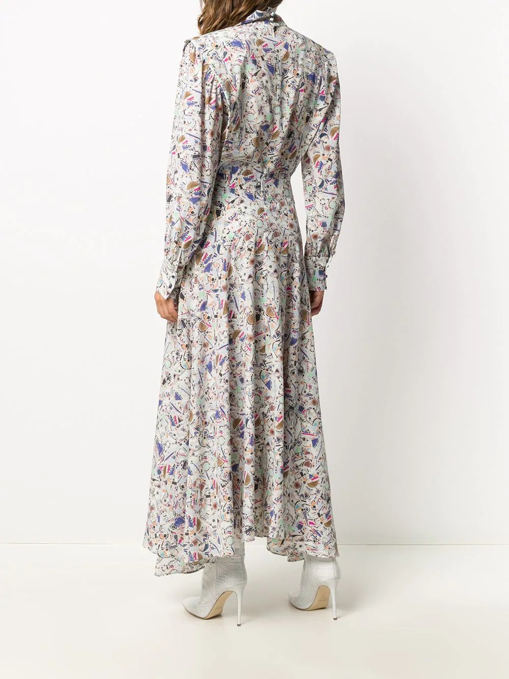 Zakae abstract print dress - 4