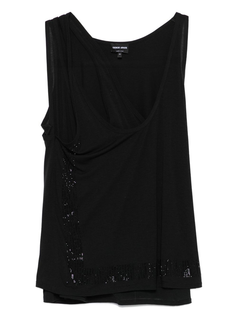 sequin-embellished sleeveless top 1