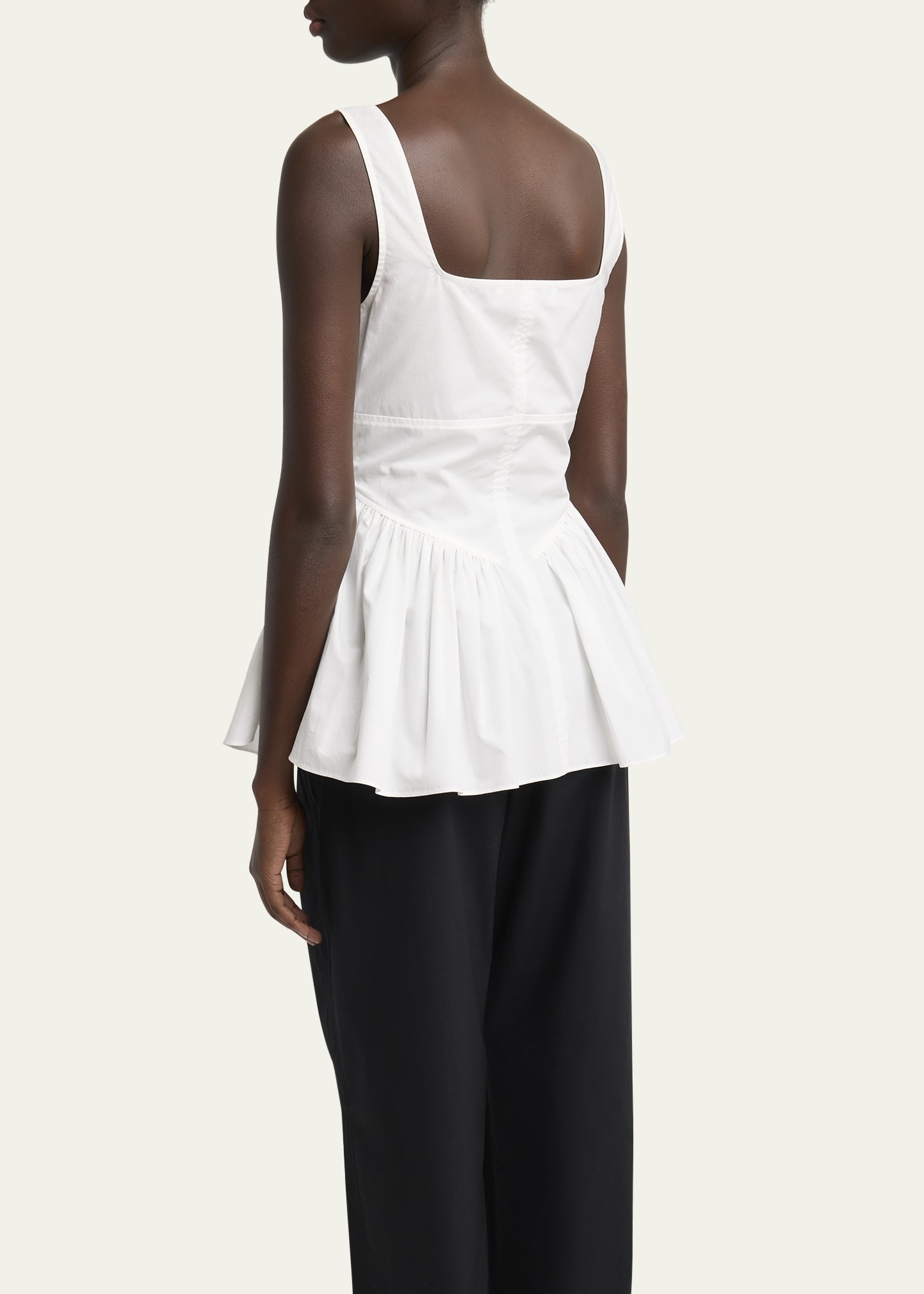 Bader Sleeveless Stretch Poplin Top - 3