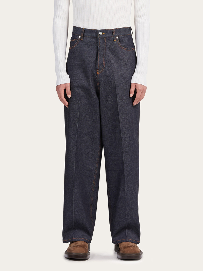 FERRAGAMO Five pocket baggy trouser outlook