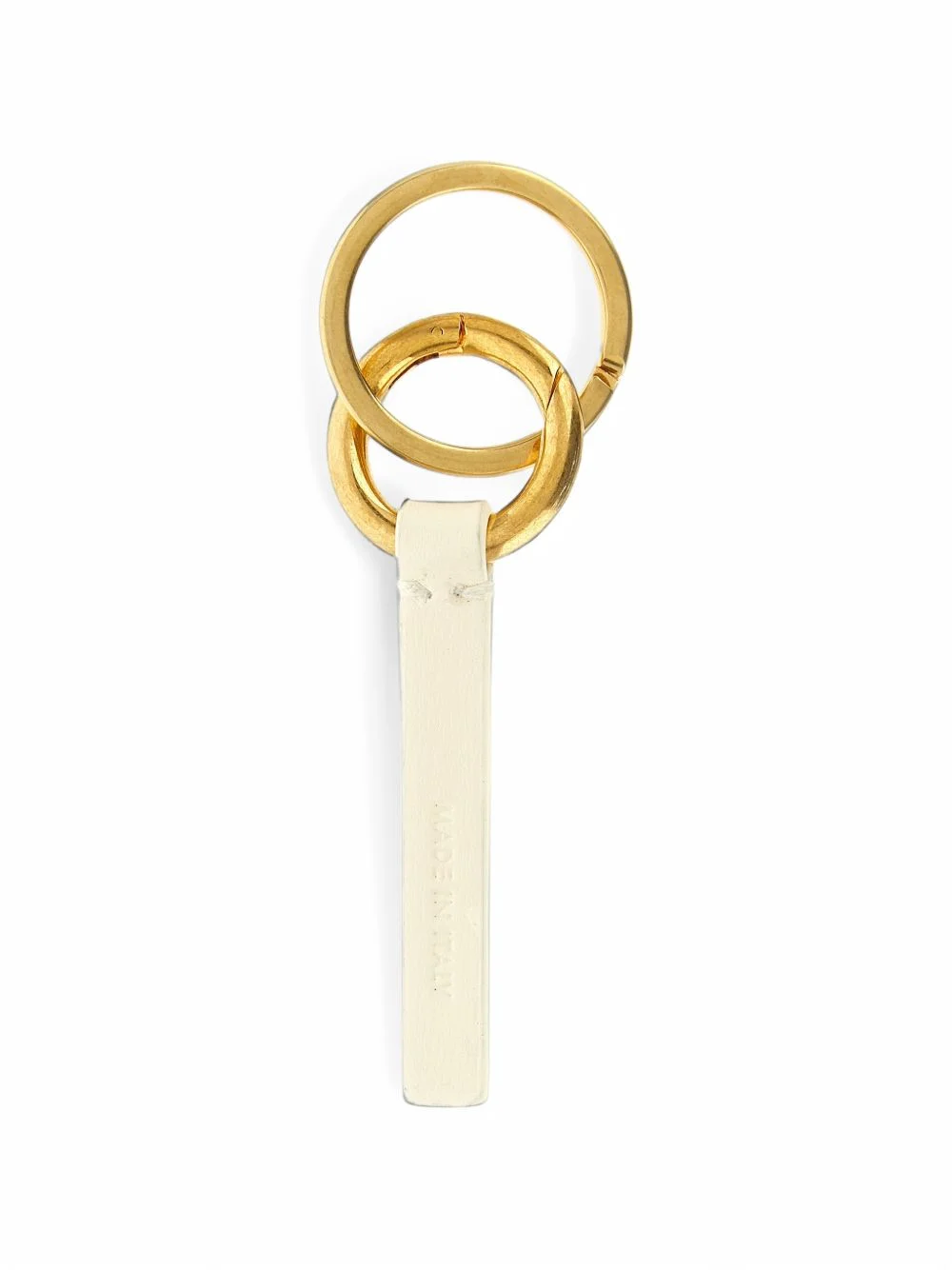 logo-stamp leather keyring - 1