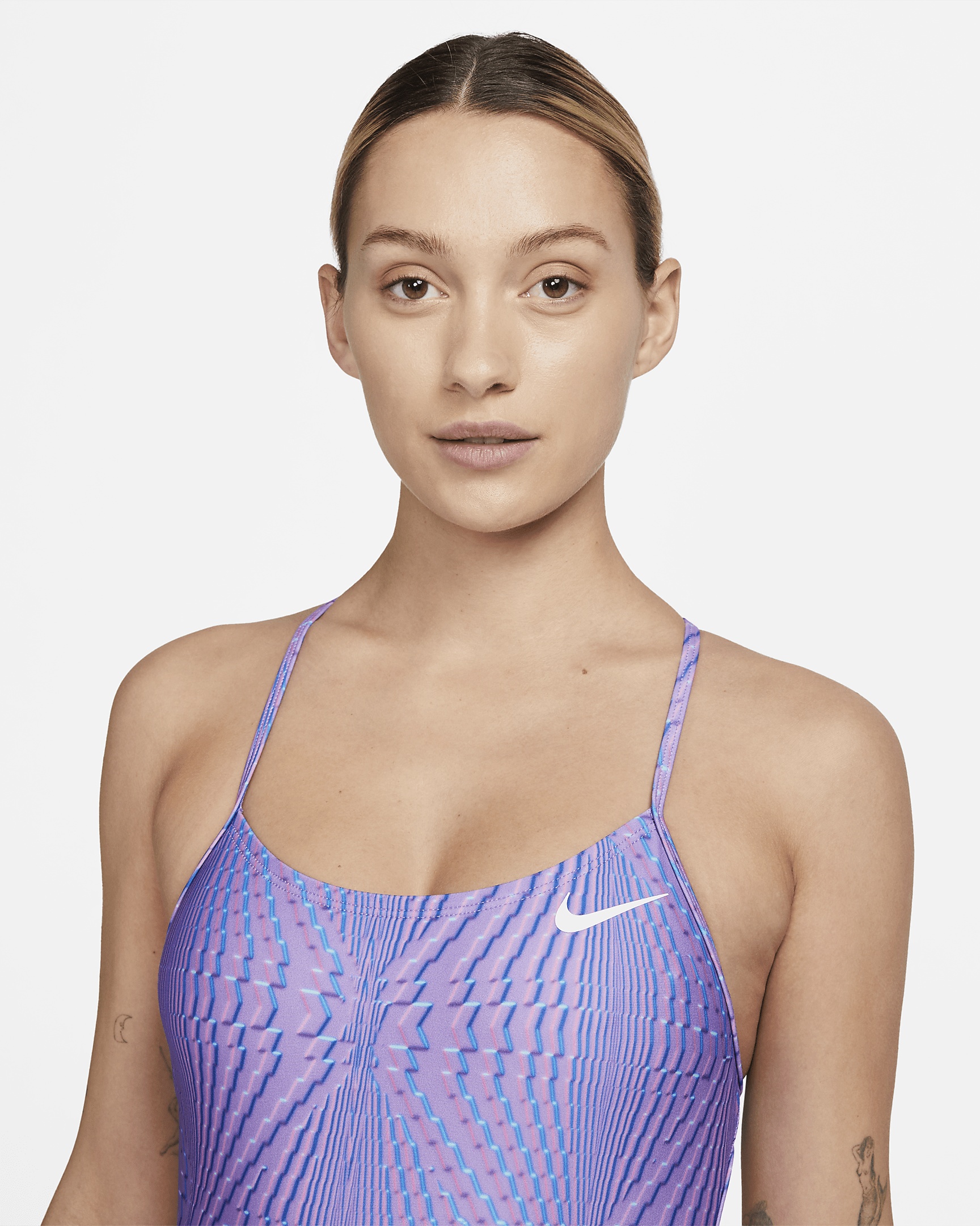 Nike Women's Swim HydraStrong Lace-Up Tie-Back One-Piece Swimsuit - 3