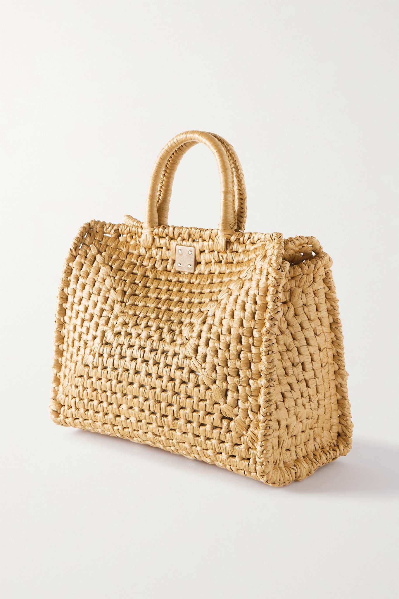 The Studio Basket woven raffia tote - 3