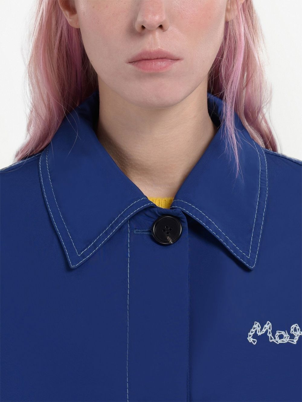 logo-embroidered jacket - 4