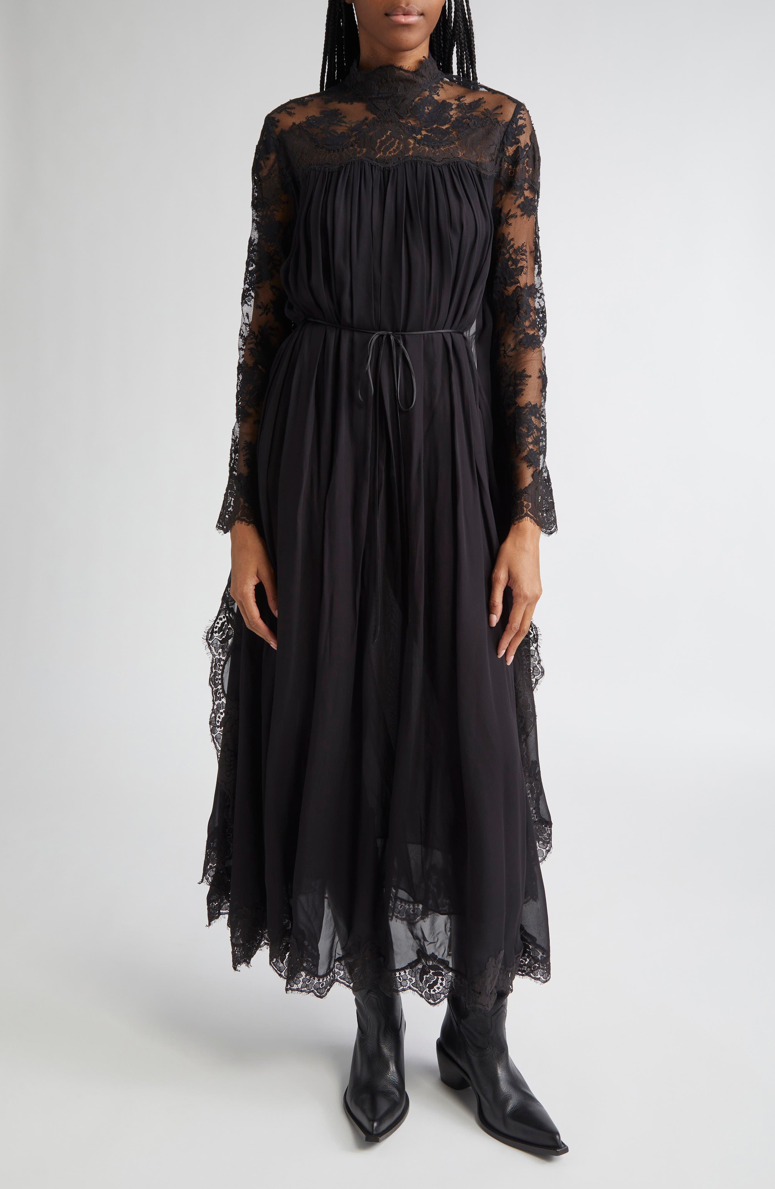 Zimmermann Hypnotic Batwing Sleeve Maxi Dress in Black at Nordstrom - 1