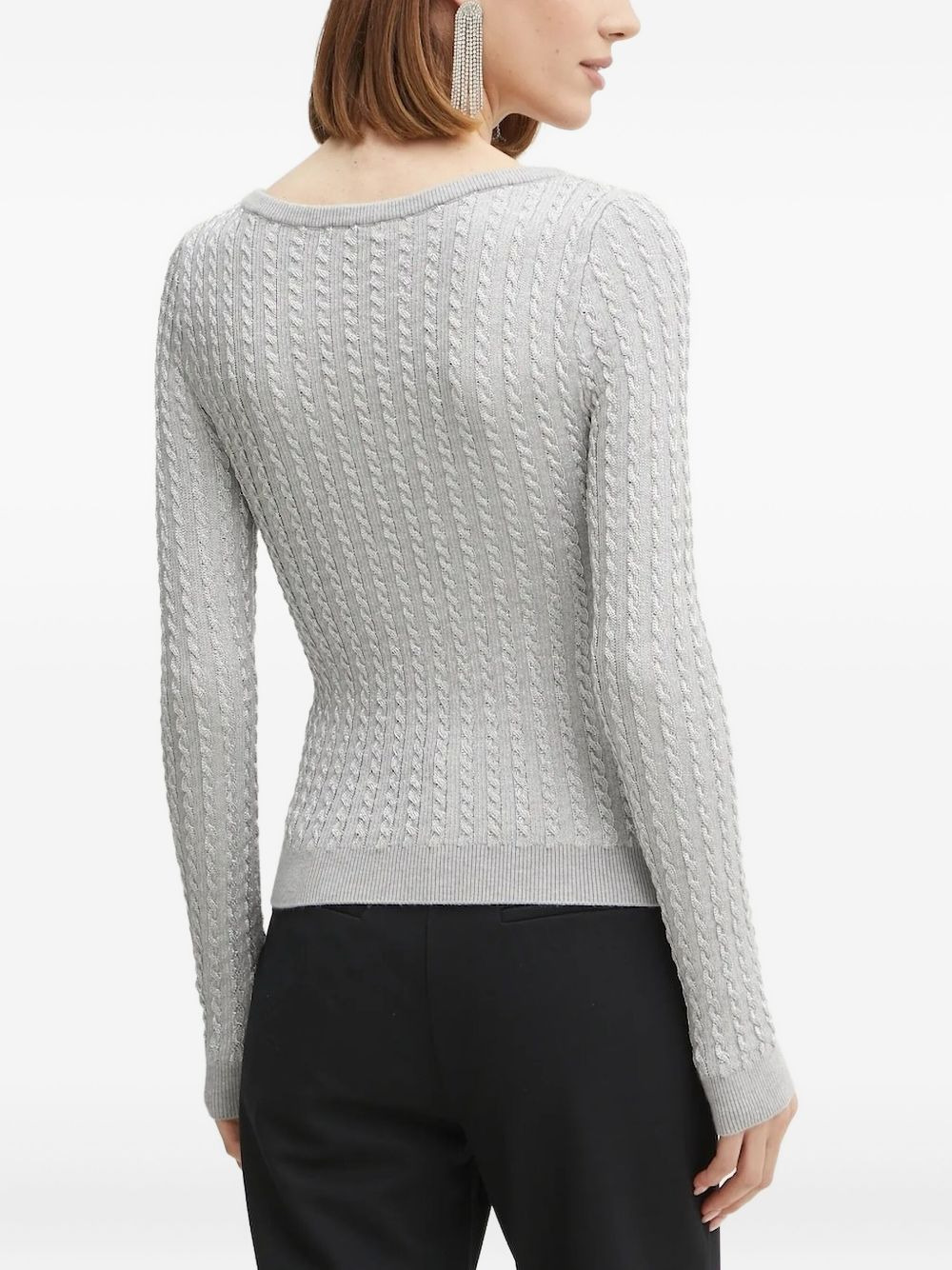 cable-knit sweater - 2