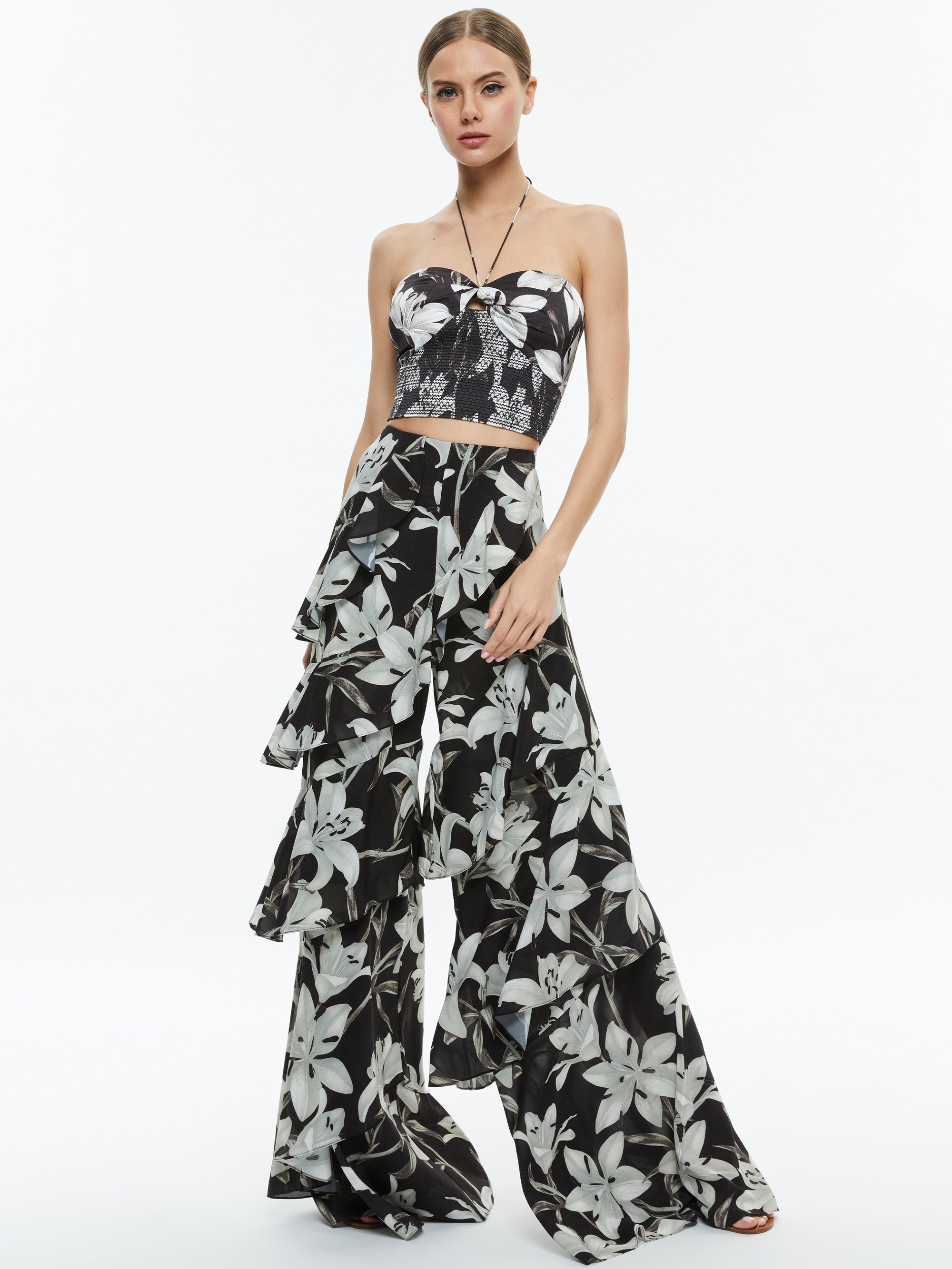 LIVIA HALTER CROPPED TOP - 2