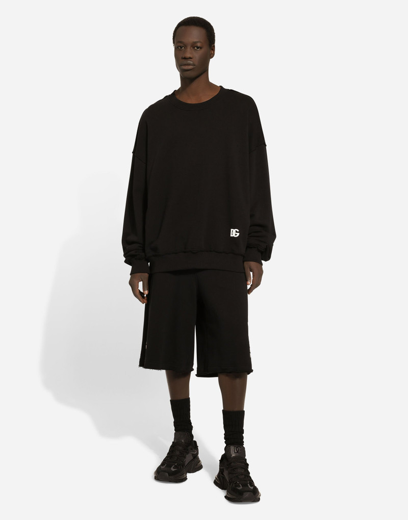 Dolce & Gabbana Round-neck sweatshirt with banana tree print outlook