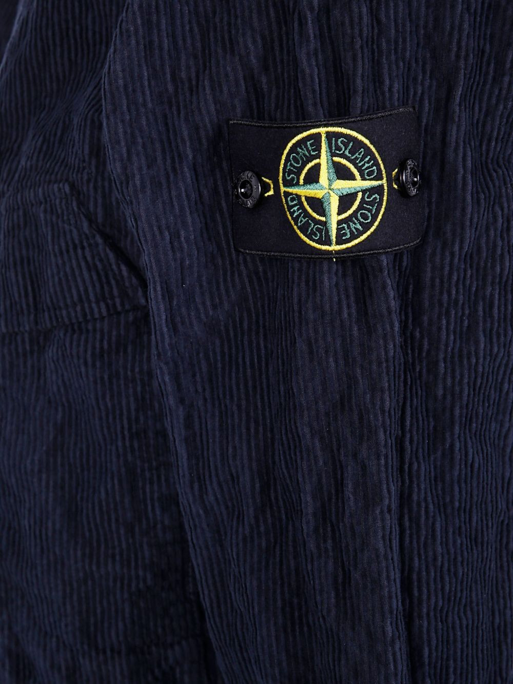corduroy logo-patch shirt - 3