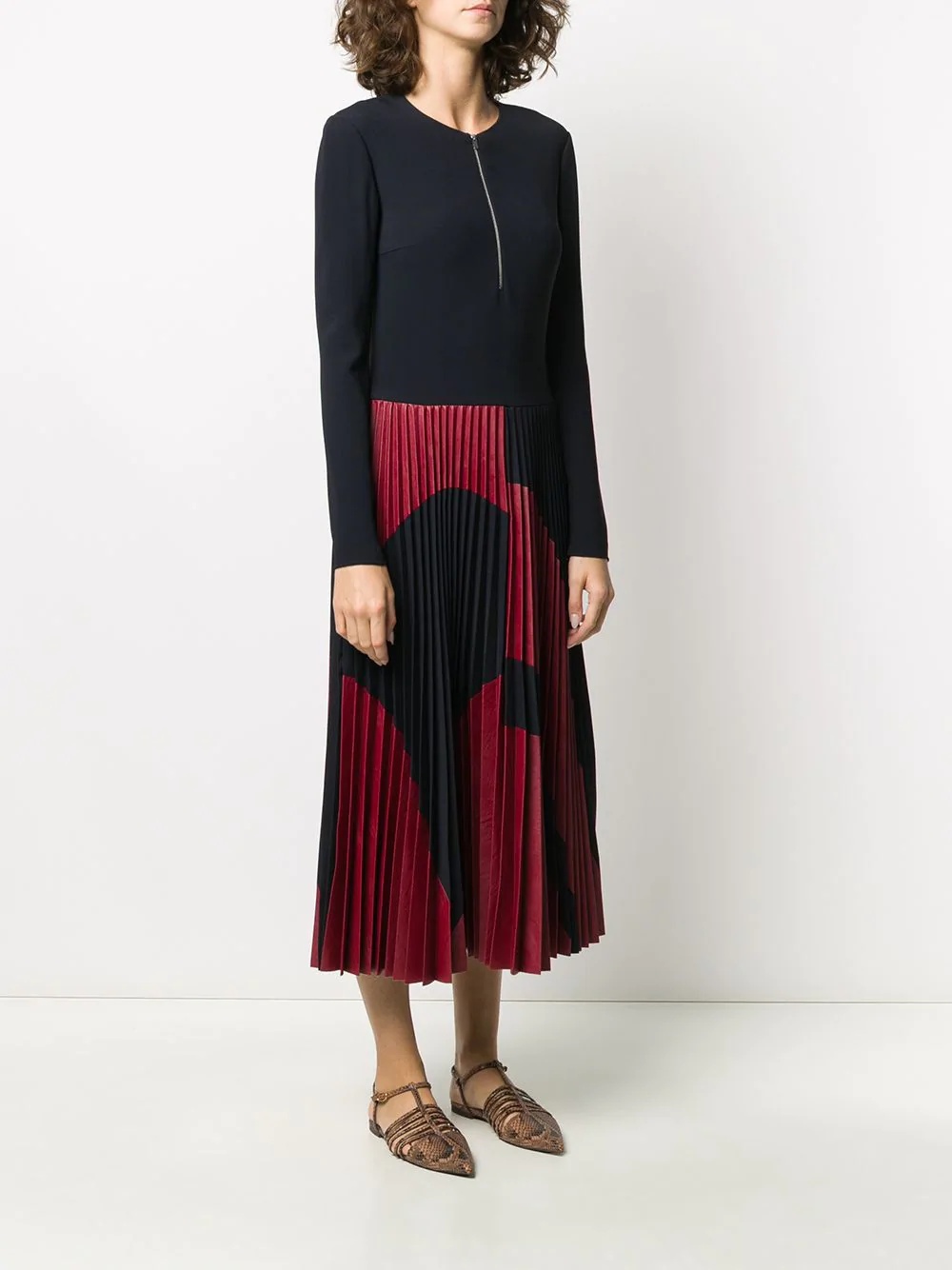 pleated midi dress - 3