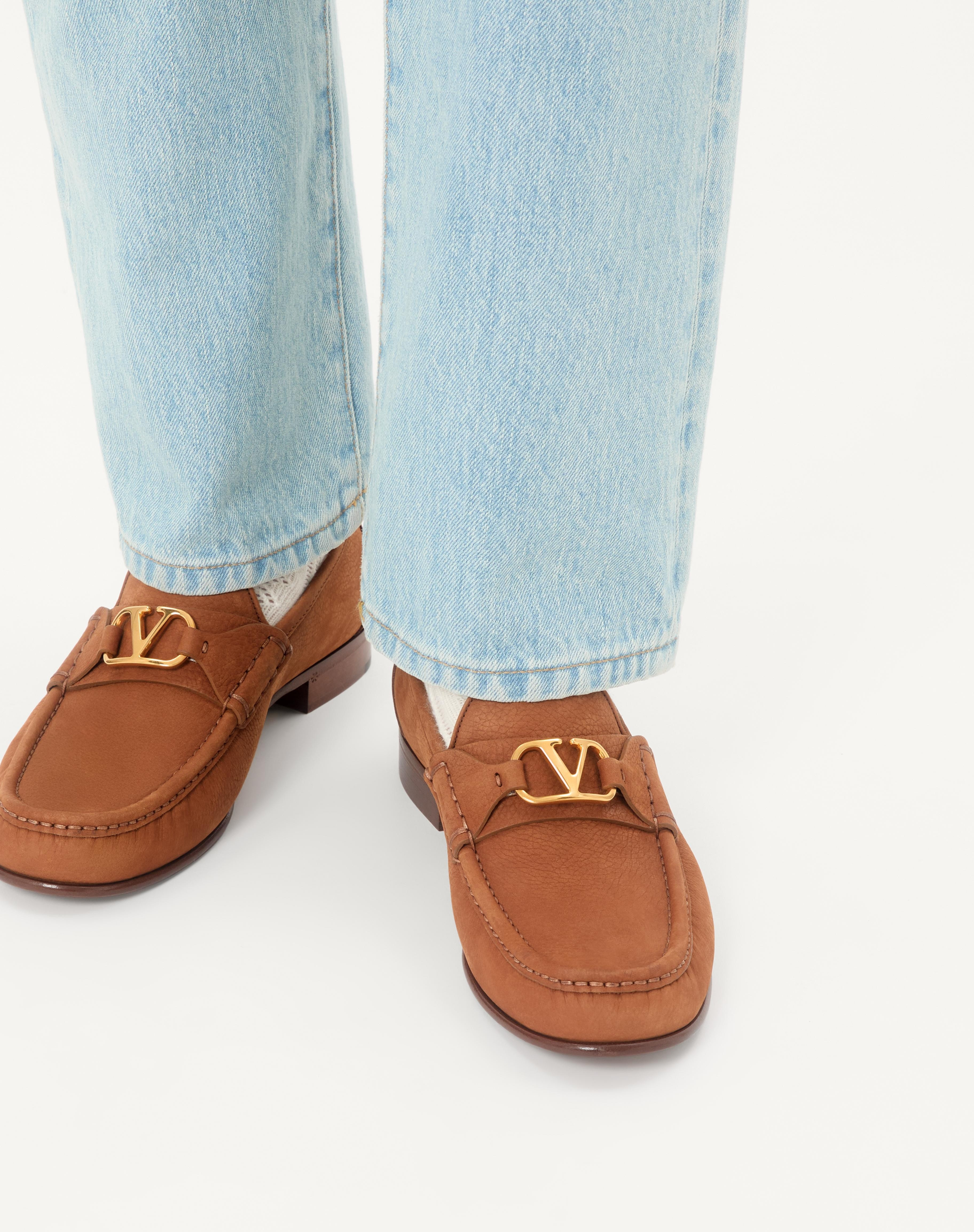 VLOGO SIGNATURE DEERSKIN SUEDE LOAFER - 2