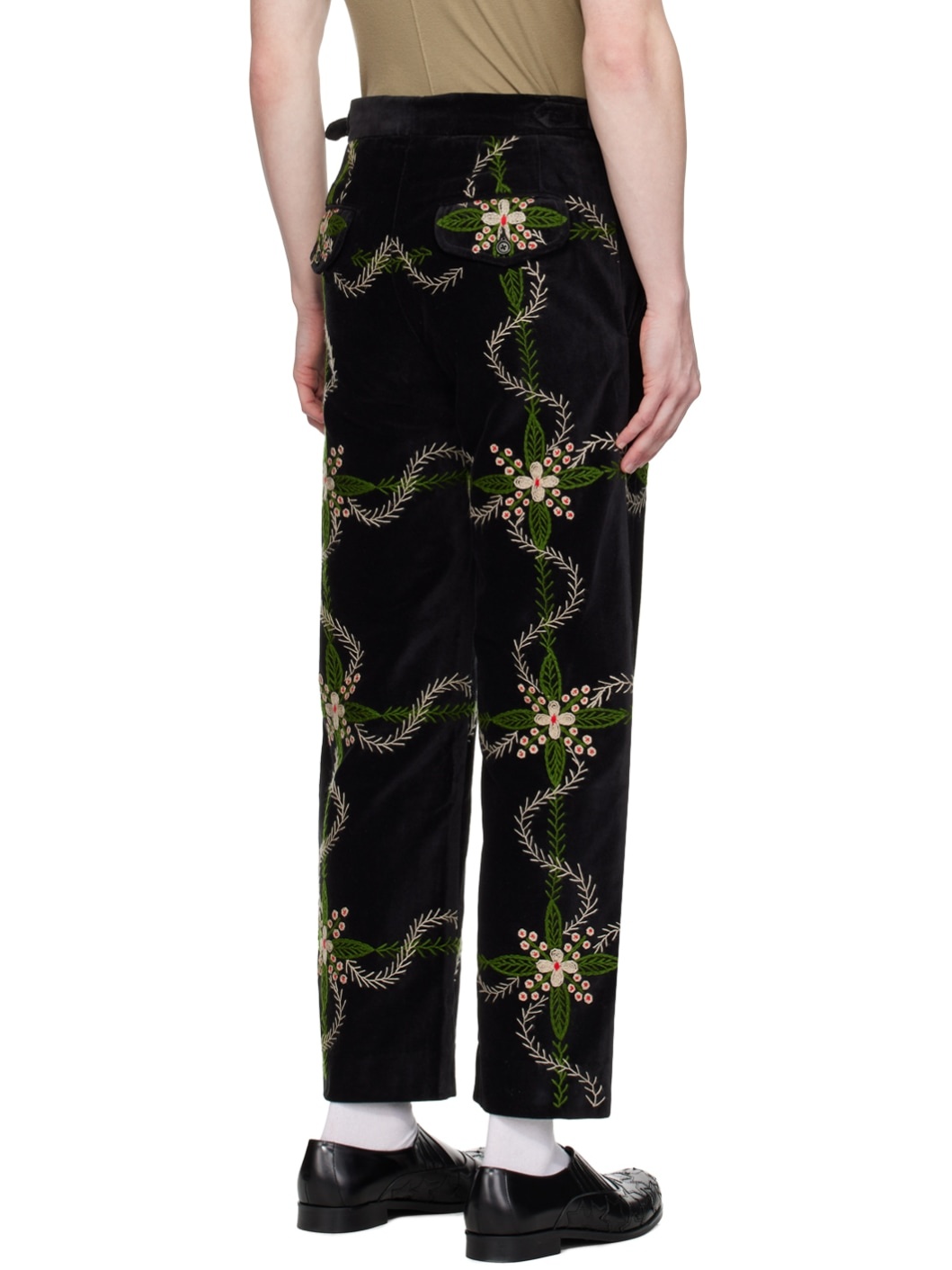 Black Rosemallow Trousers - 3