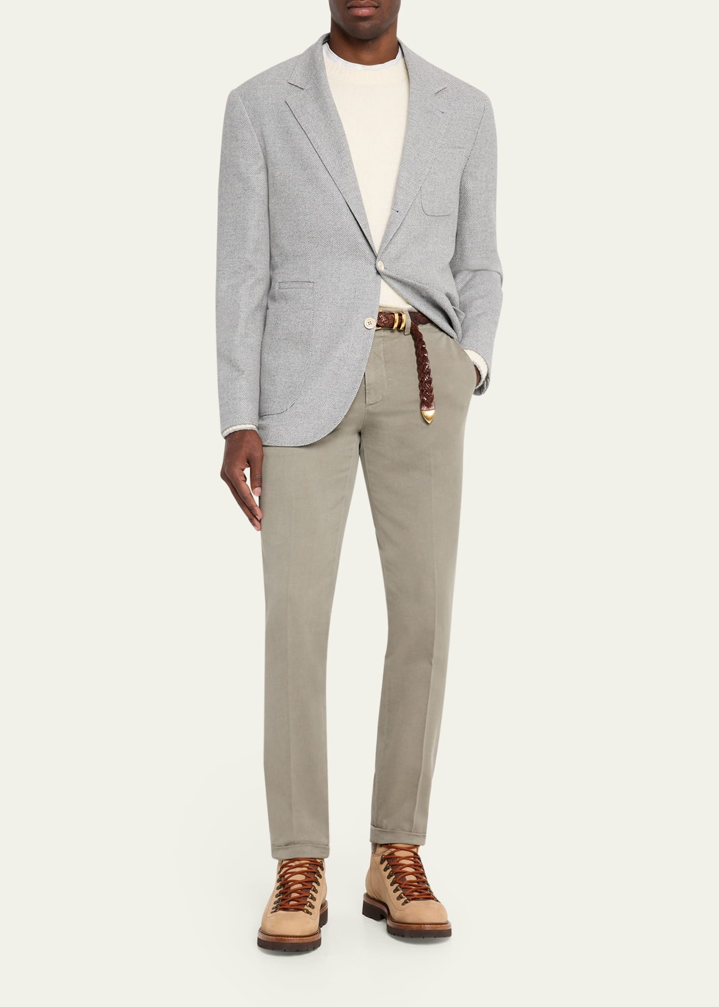 Men's Modern Fit Flat-Front Pants - 2