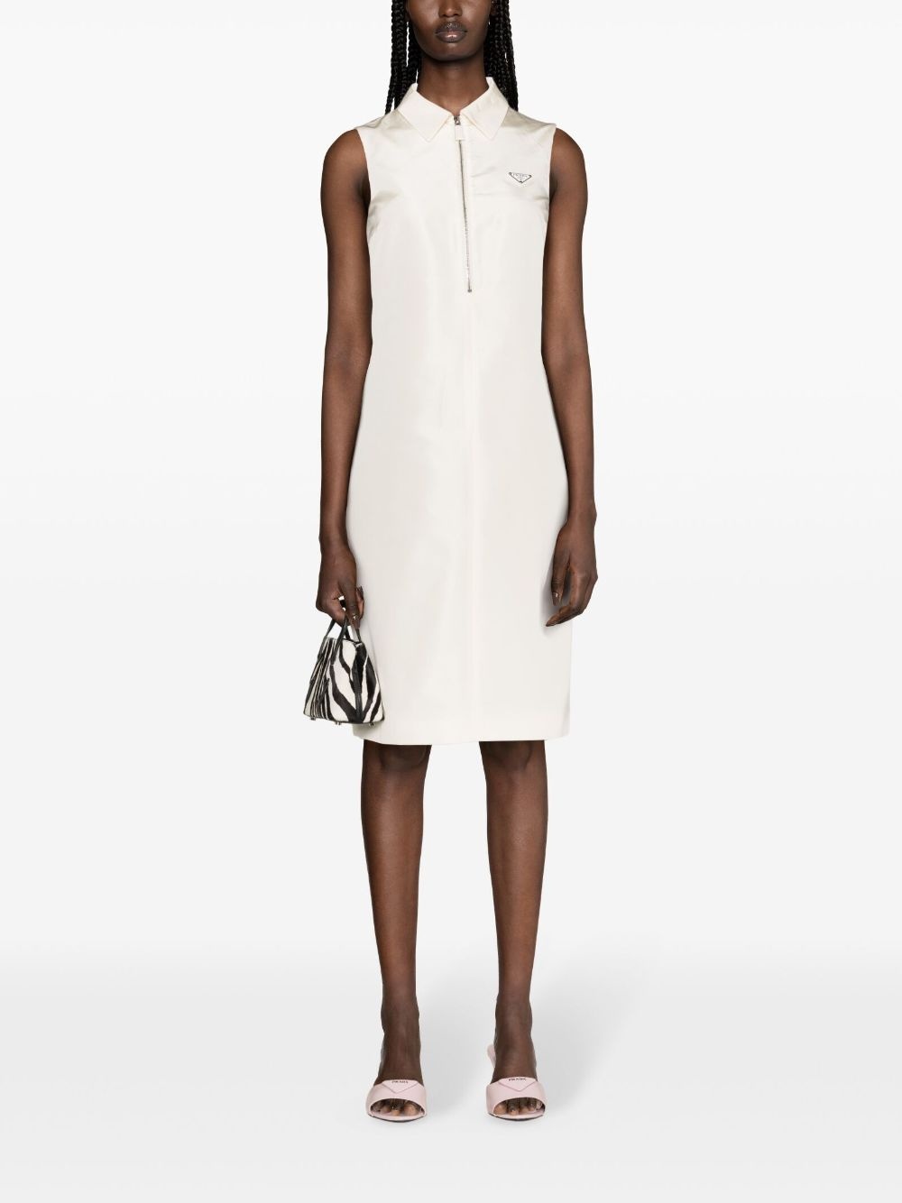 Prada Women Silk Midi Polo Dress - 3