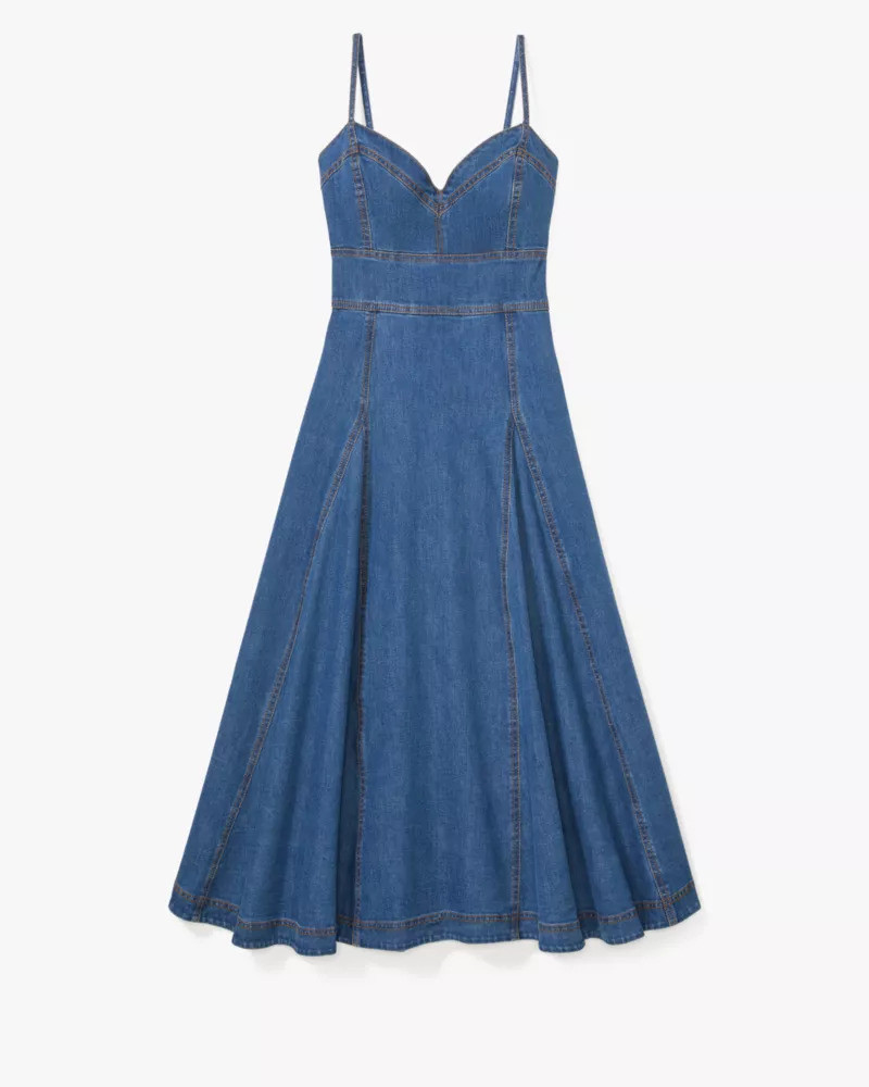 Denim Midi Dress 1