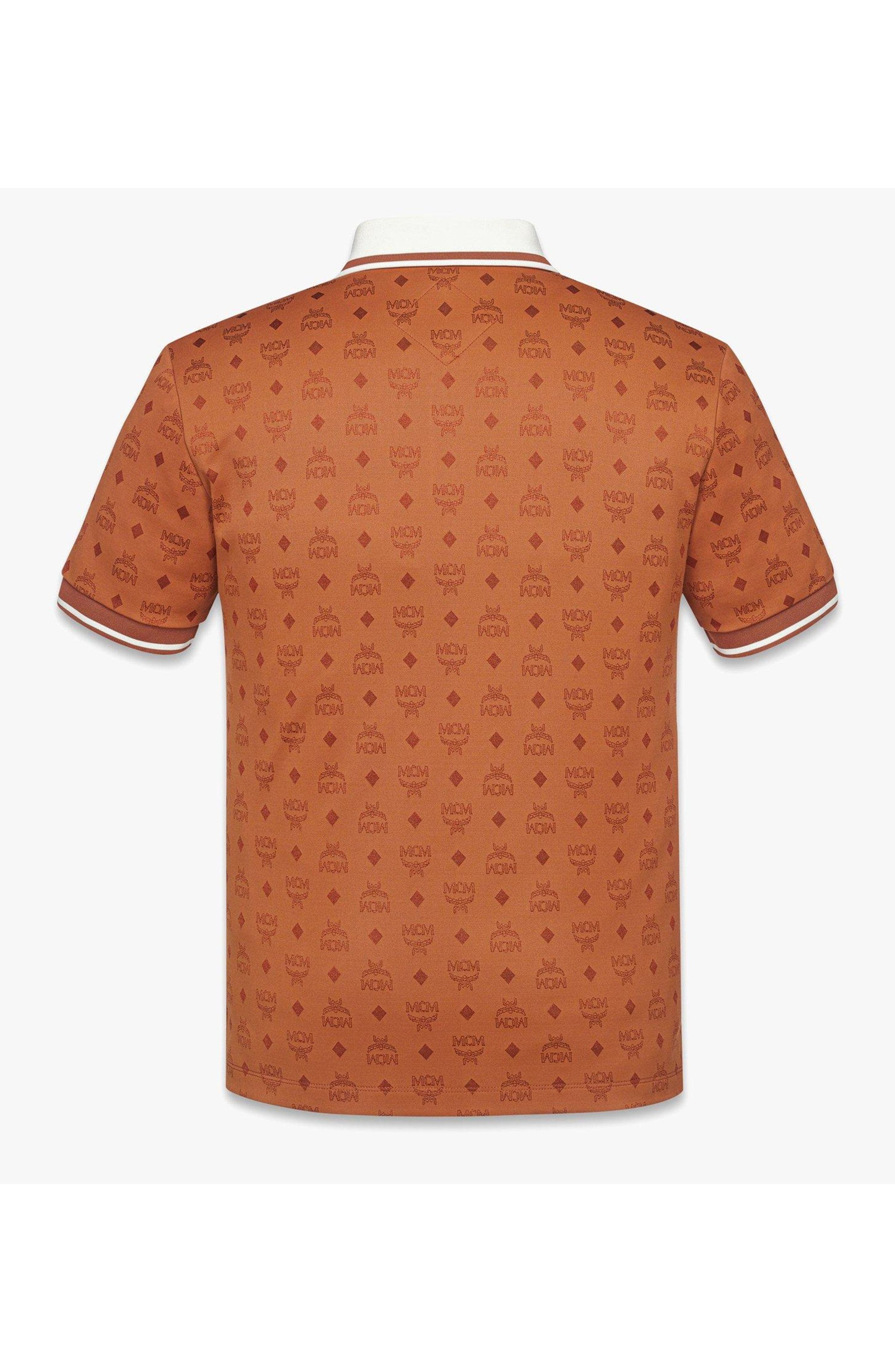 MCM Piqué Polo in Monogram Jacquard in Brown at Nordstrom - 2