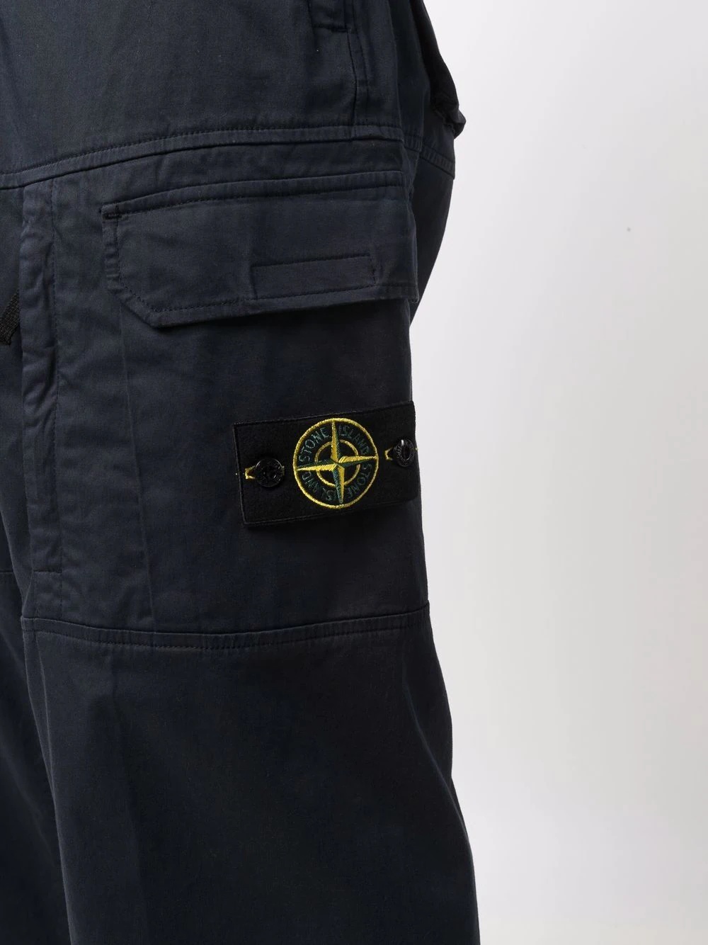 compass badge cargo trousers - 5