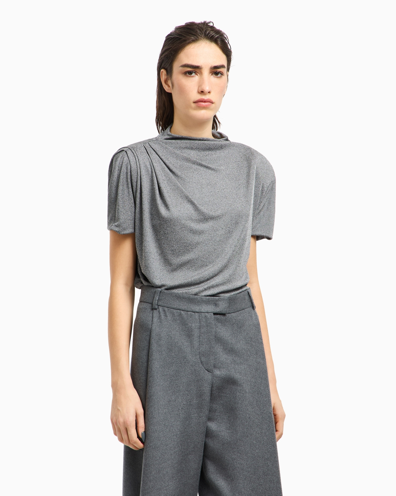 CHINÉ-EFFECT JERSEY JUMPER - 4