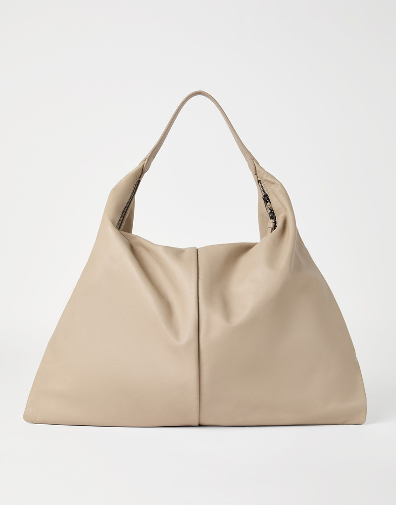 Brunello Cucinelli Swing hobo bag in nappa leather outlook