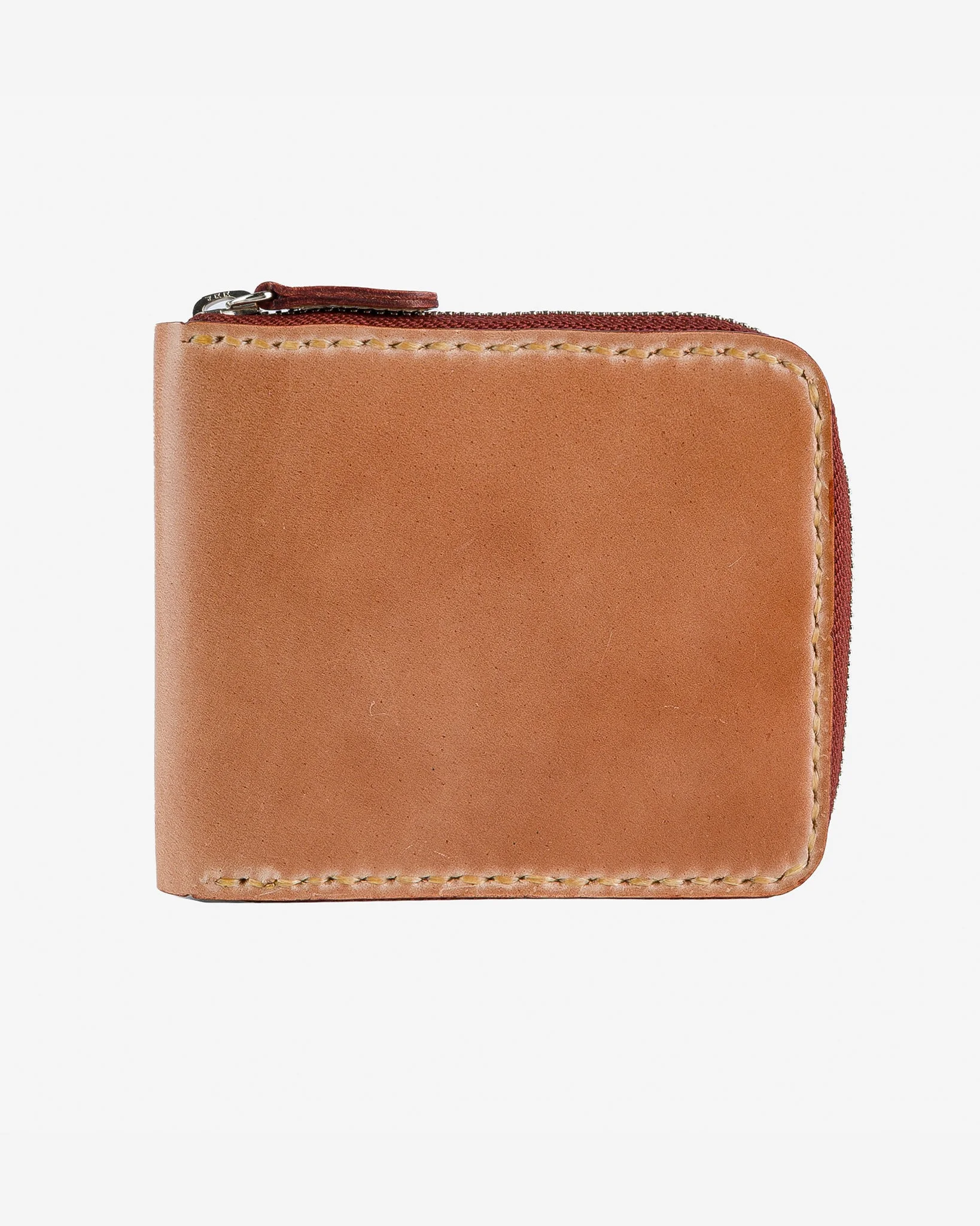 ZIP-SECURED SHELL CORDOVAN WALLET - NATURAL - 1