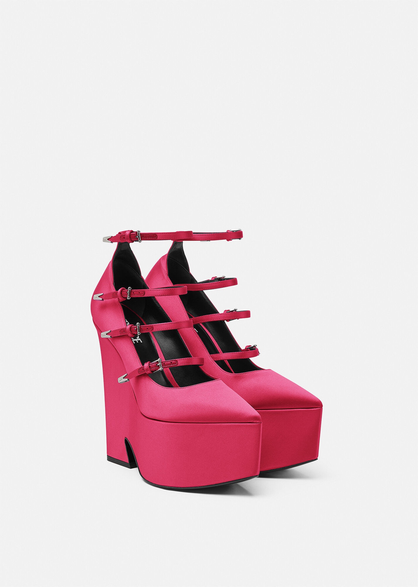 Tempest Satin Platform Pumps - 2