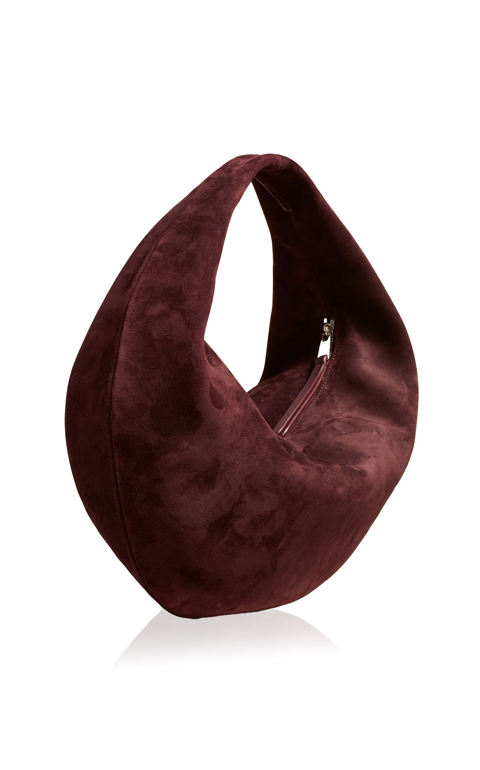 Olivia Medium Suede Hobo Bag purple - 3