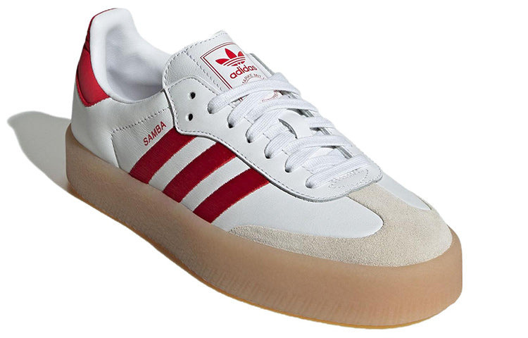(WMNS) adidas Sambae 'White Better Scarlet Gum' ID0438 - 4