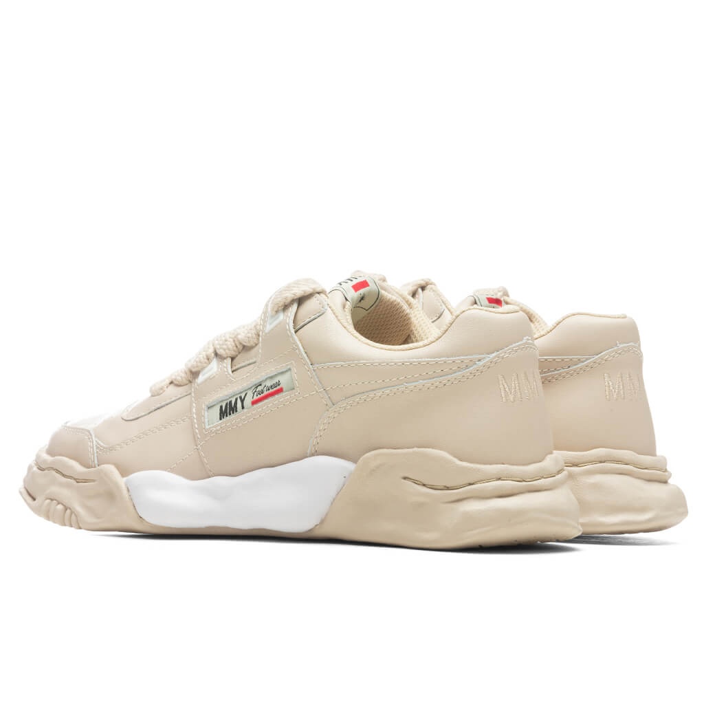 MAISON MIHARA YASUHIRO PARKER LOW OG SOLE LEATHER SNEAKER - BEIGE - 3