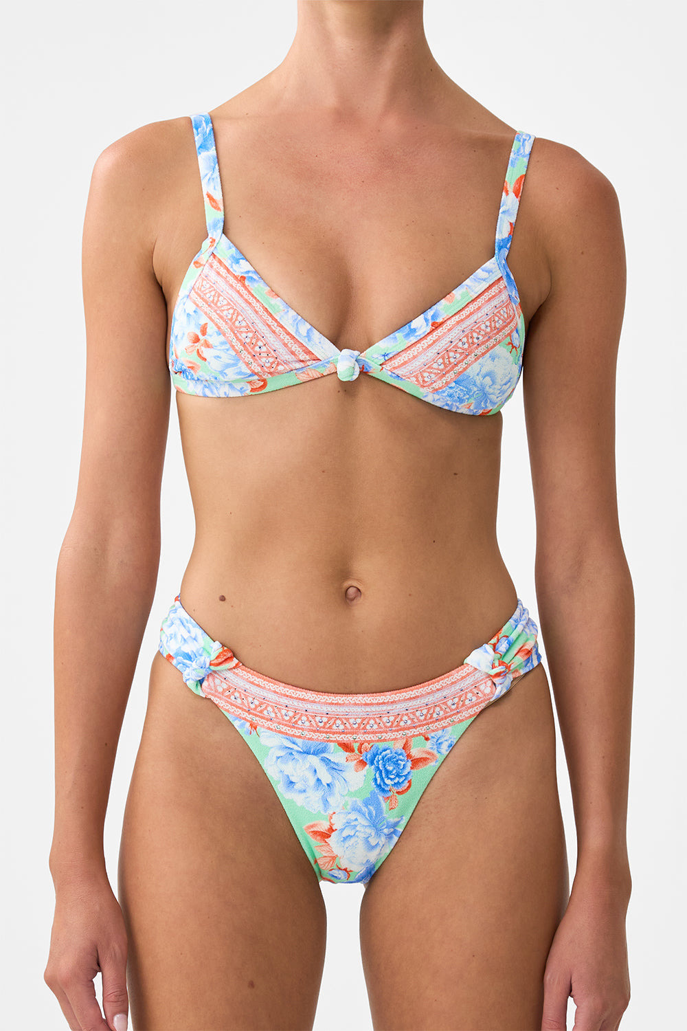 TRI BIKINI TOP WITH KNOT FRONT - 6