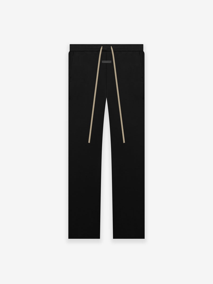 Viscose Tricot Relaxed Pant in Black