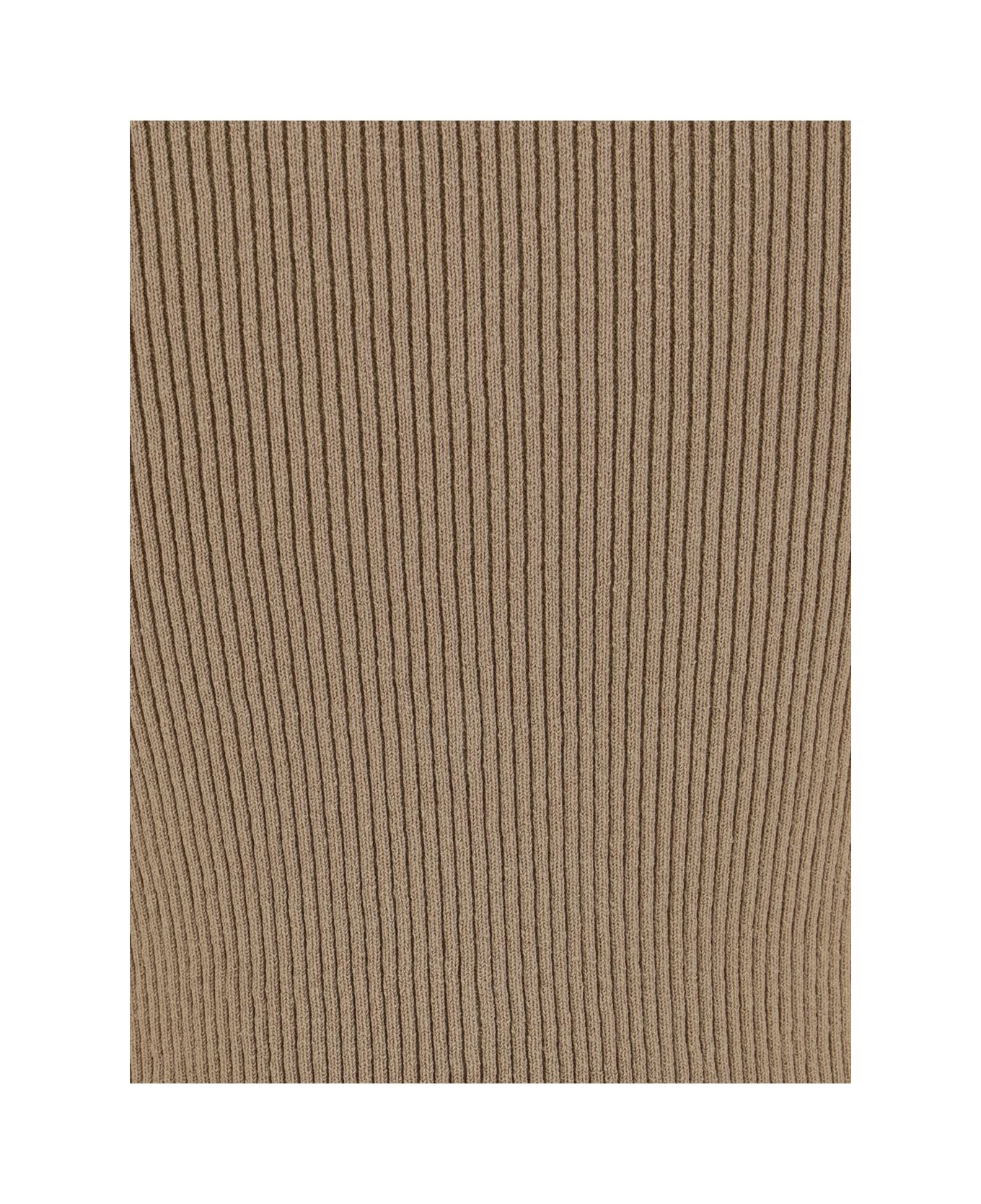 Beige Cotton Cardigan - 4