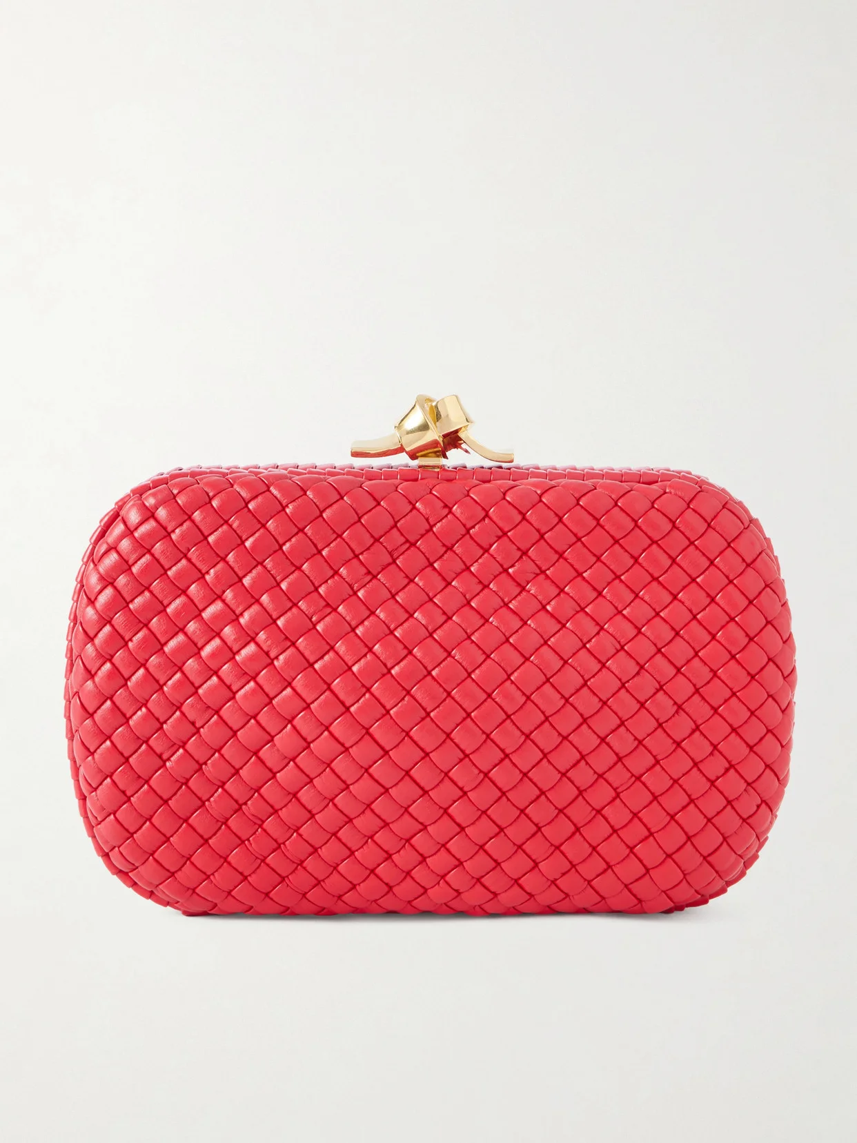 Knot Intrecciato Leather Clutch - 1