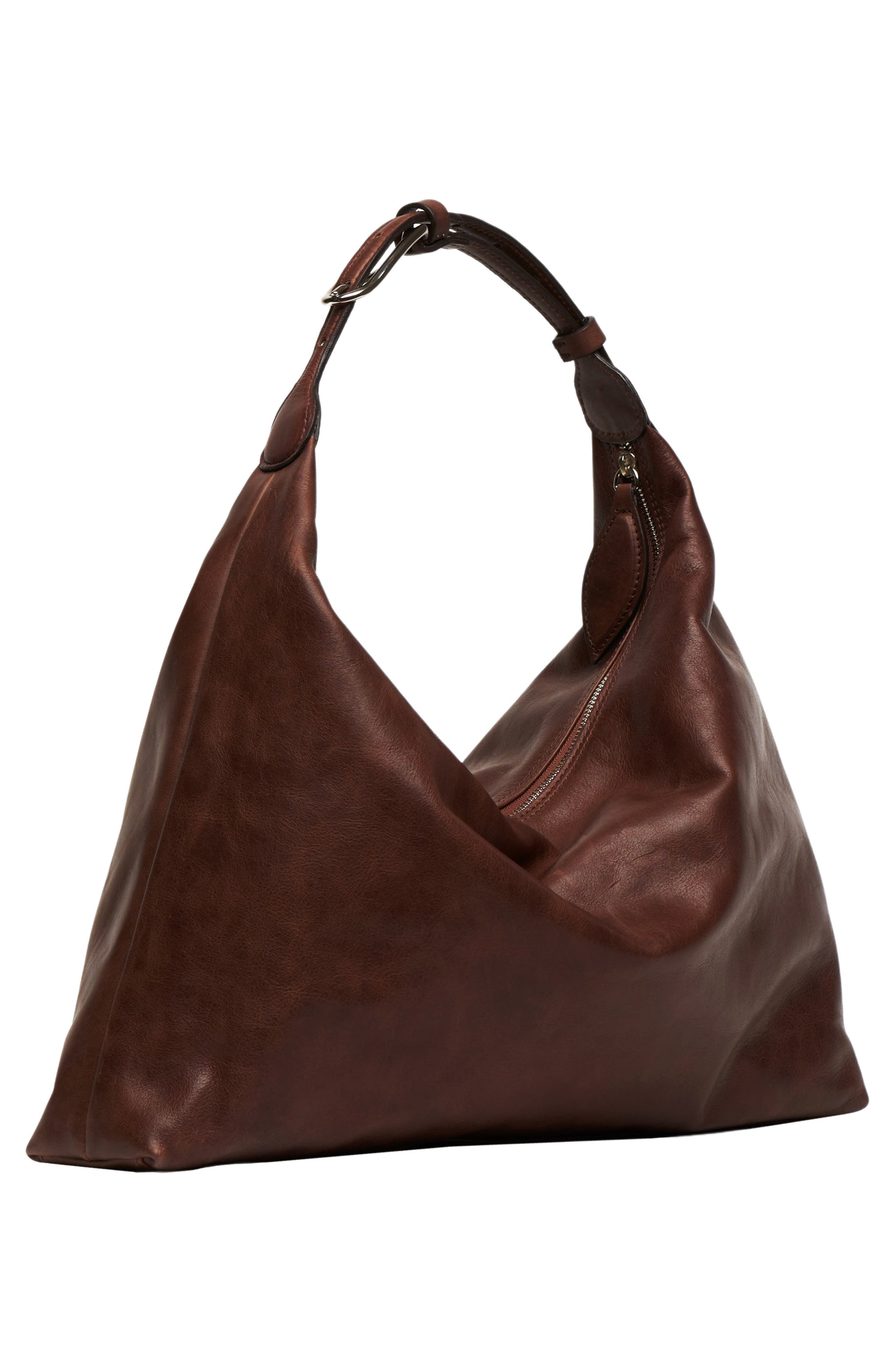 LIFFNER Pillow Leather Shoulder Bag in Dark Brown at Nordstrom - 2