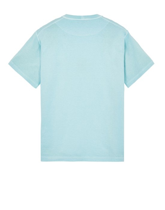 23757 GARMENT-DYED COTTON JERSEY 'FISSATO' TREATMENT AQUA - 2