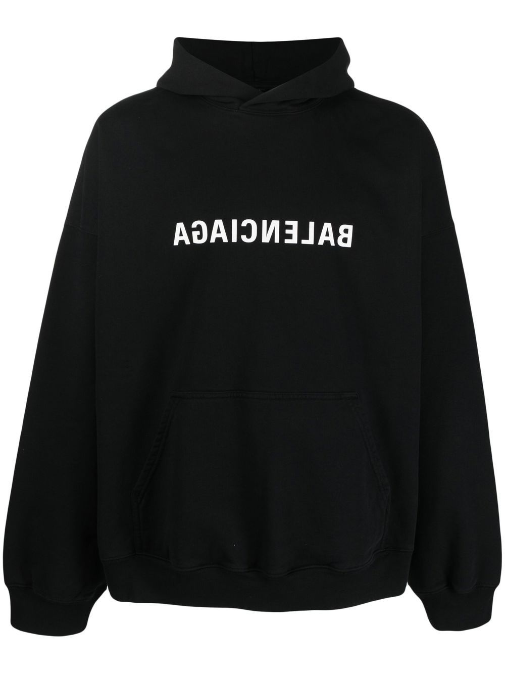 logo print hoodie - 1