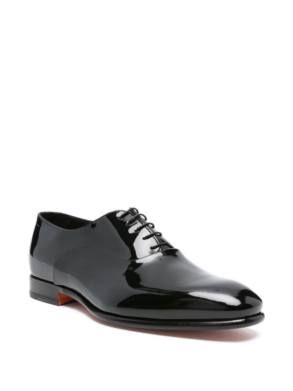 lace-up patent-leather oxford shoes - 2