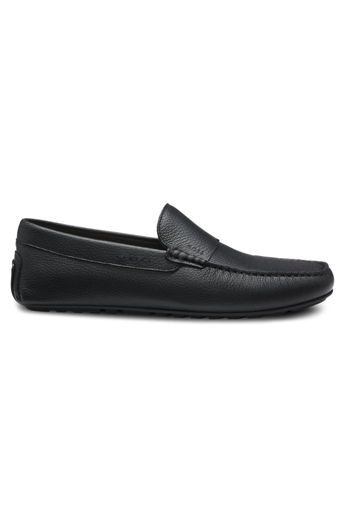 TUMBLED-LEATHER LOAFERS WITH DRIVER SOLE - 1