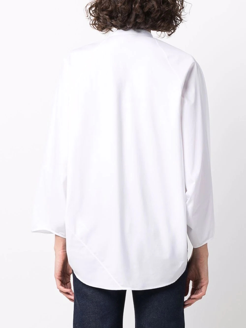 Mandarin-collar cotton blouse - 6