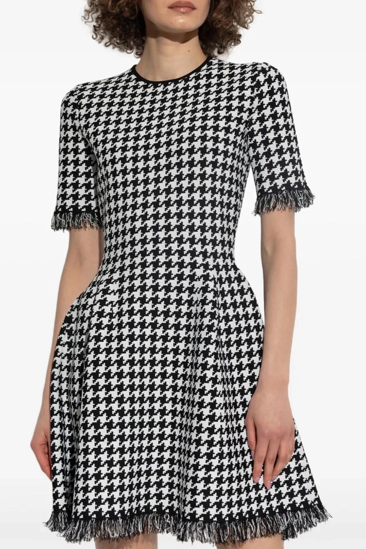 Mcqueen Women Houndstooth Dress - 2