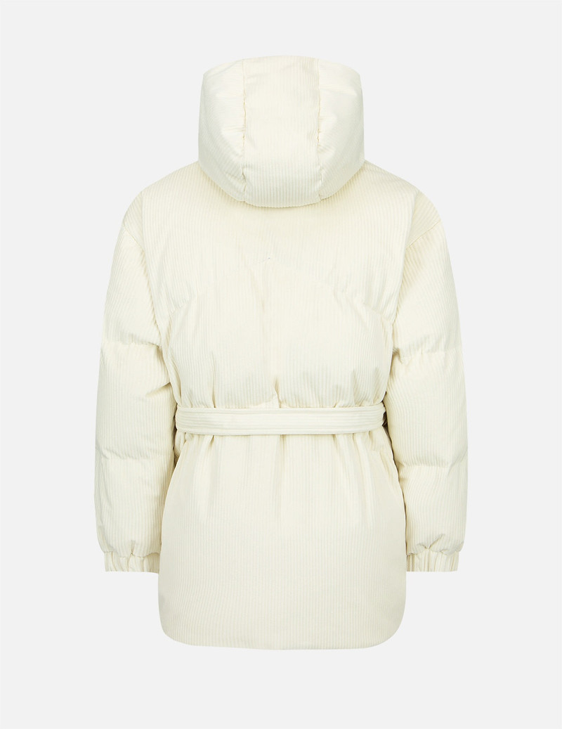 EVISU Seagull Embroidery Corduroy Belted Down Jacket outlook