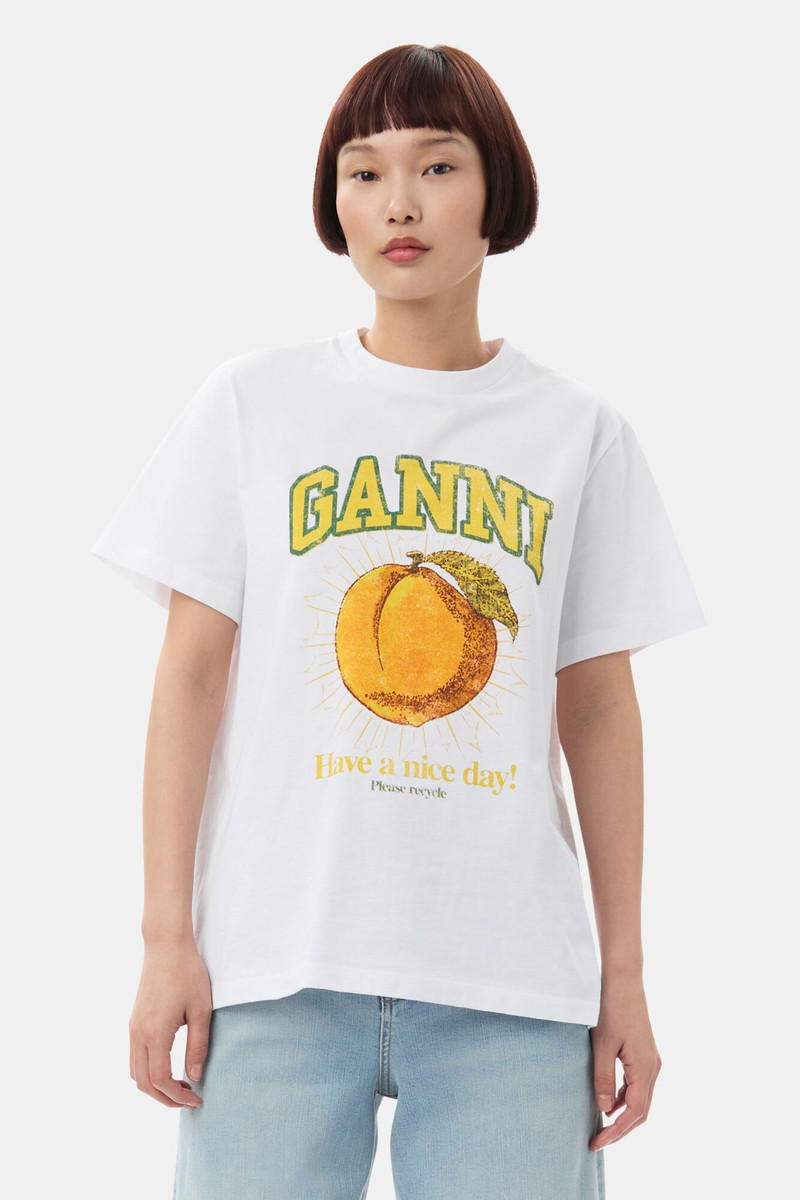 GANNI RELAXED PEACH T-SHIRT outlook