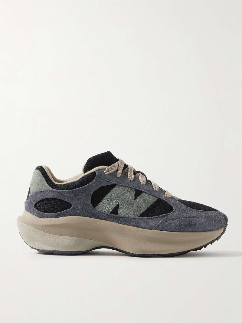 WRPD Runner Logo-Embroidered Suede and Mesh Sneakers - 1
