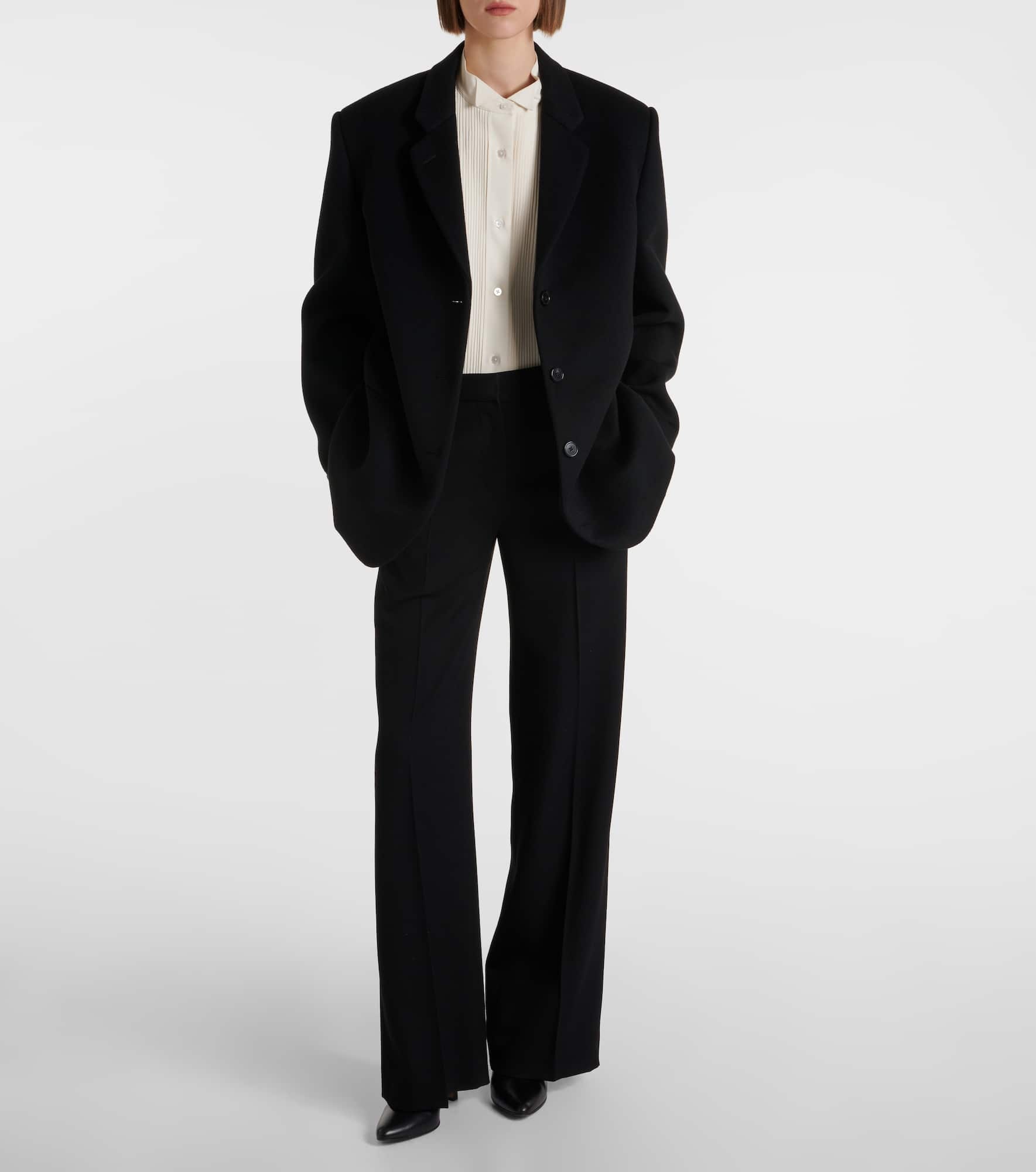 Encore wool wide-leg pants - 2