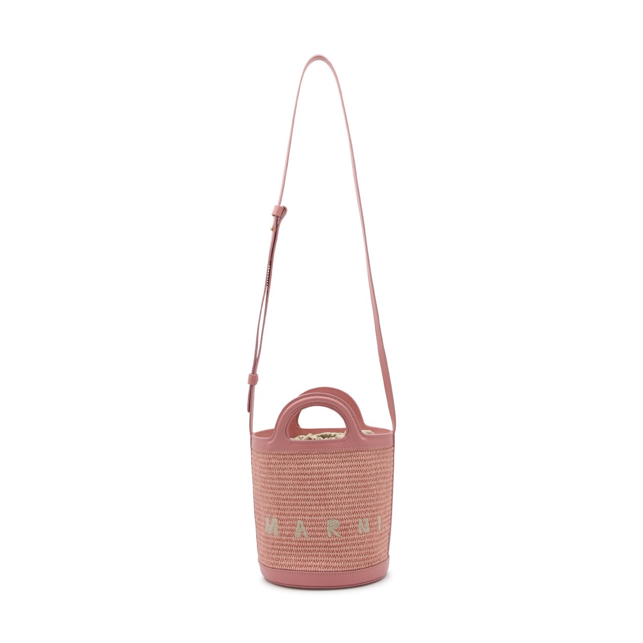 light pink tropicalia mini bucket bag - 1