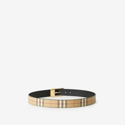 Burberry Check and Leather Reversible Belt outlook