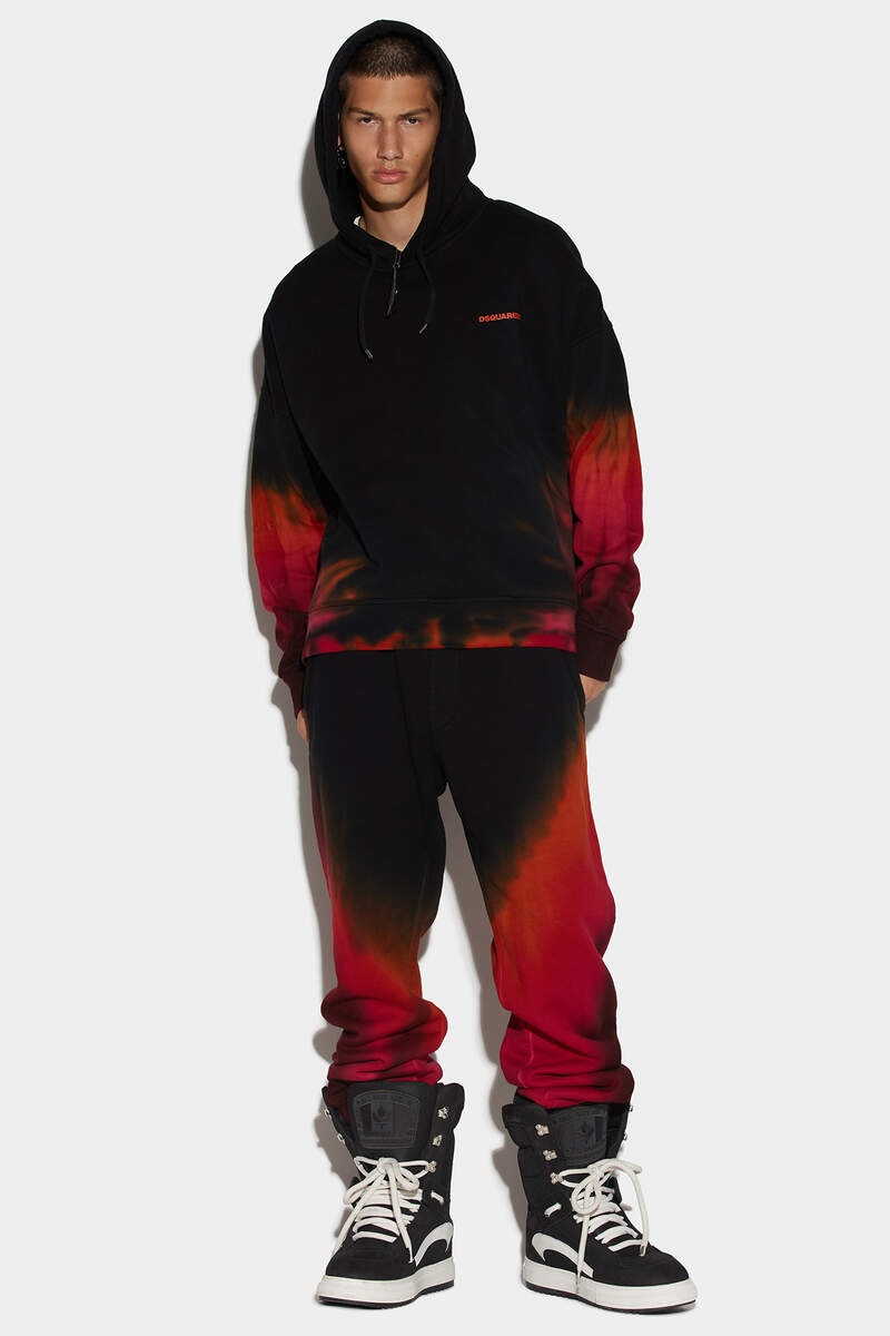 D2 FLAMEN TIE&DYED K2 OVER HOODIE - 4