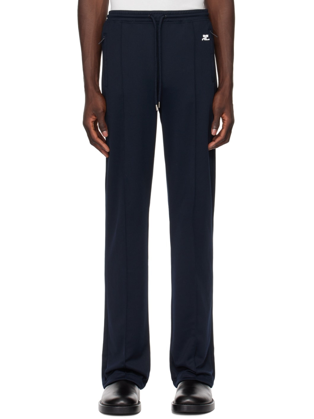 Navy Drawstring Sweatpants - 1