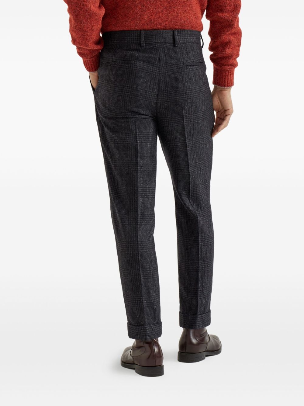 virgin wool-blend straight-leg trousers - 4