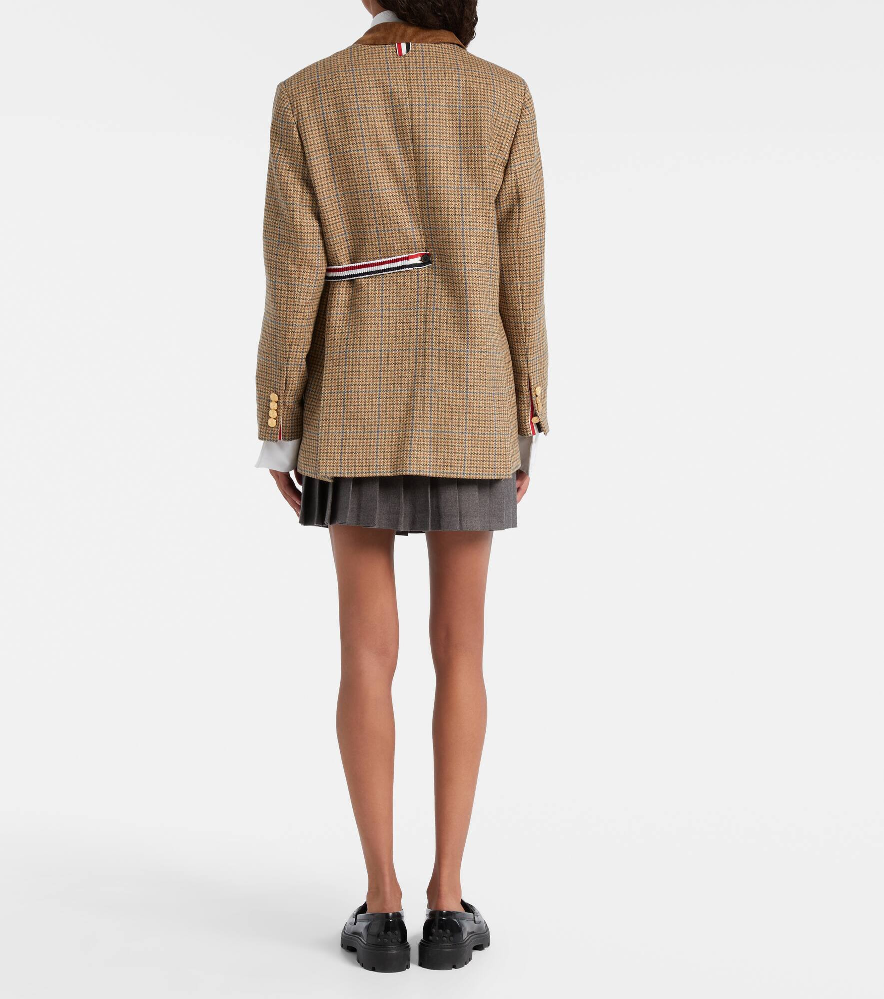 Gunclub houndstooth wool blazer - 3