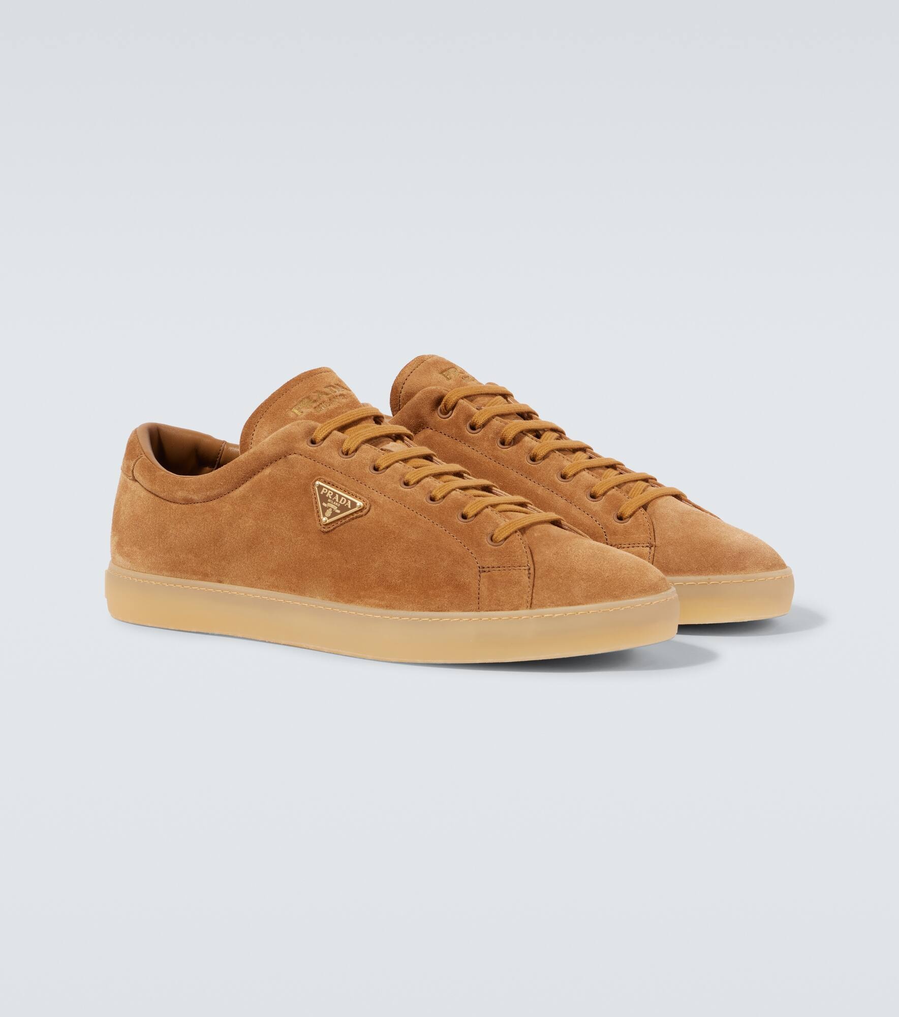 Logo suede sneakers - 5